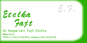 etelka fajt business card